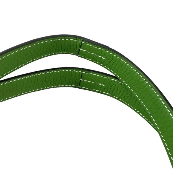 Auth HERMES Cabasserie 31 - Vert Yucca Taurillon Clemence B Tote Bag - Picture 9 of 16